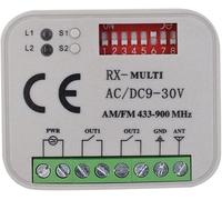 CHECARZHN--NO1-Récepteur Universel Compatible Avec Télécommande Nice 433,92 Mhz Flor-S, Flore, On, One, Inti, Vr. Récepteur Radio 2 Canaux 433-868Mhz. Code Roulant/Fixe Récepteur 12 ¿ 24 Vac/Dc