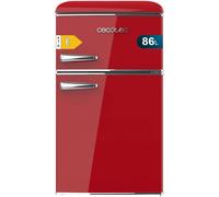 Checarzhn--No1-Réfrigérateur Congélateur Bolero Coolmarket 2d Origin 86 Red E. 86 L, Clayettes En Verre Et Tiroir À Légumes, Classe E, Total No Frost, Contrôle De La Température, Lumière Led, Rétro