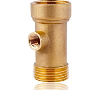 CHECARZHN--NO1-Répartiteur 3 Voies En Laiton 1"" Ig/Ag Dn25 Vers Dn13, 3 Voies De Raccordement À L'Eau 1/4"" Ig/Ag Pour Pompe À Eau Domestique, Chaudière À Membrane, Manomètre, Interrupteur À Pression