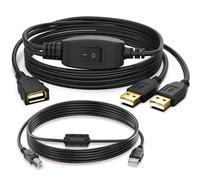 CHECARZHN--NO1-Répartiteur Usb 2.0 En Y Pour Imprimante - Câble D'Alimentation Femelle Vers Double Port Usb Mâle - Adaptateur Divisé Pour Deux Ordinateurs Utilisant Une Imprimante (Câble D'Imprimante