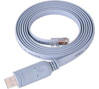 CHECARZHN--NO1-Richer-R Câble Usb Vers Rj45, Câble Plat Usb2.0 Mâle Vers Rj45 Mâle Cat5 Pour Console Cisco Pour Routeurs Commutateurs Pour Routeurs Cisco (Cisco), Huawei, Juniper, 3Com, Ruijie Routeur
