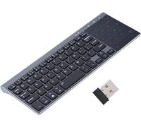 CHECARZHN--NO1-Richer-R Clavier Sans Fil Portatif Mince 2.4Ghz Tenu Dans La Main Avec Le Pavé Tactile Touc ad Efficace Et Sensible Pour Pc/Carnet/Tv Box