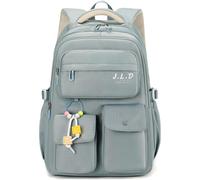 CHECARZHN--NO1-Sac À Dos Pour Filles De 10 À 18 Ans, 38L Sac D'École Pour Lycée Avec Plusieurs Poches, Peut Accueillir Pc 15,6""¿Sac Ecole Collège Léger, Sac À Dos De Voyage Décontracté, Bleu Bleu