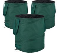 CHECARZHN--NO1-Sacs À Déchets De Jardin Autoportants, Lot De 3, 60 L, Poignées, Poubelle, Résistant Aux Uv, Étanche, Vert