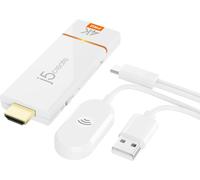CHECARZHN--NO1-Screencast 4K Wireless Display Adapter, Support Airplay & Miracast, Cast From Mobile Phone, Tablet, Or Laptop, Plug An Play, No Wi-Fi Connection Required (Jvaw76Pro)
