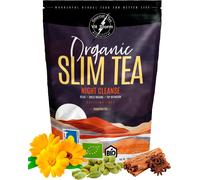 Checarzhn--No1-Slim Tea Night Cleanse - Tisane Bio Detox Foie, Digestion - Transit Intestinal - Anti Ballonnements - Rooibos, Vale¿Riane, Fenouil, Badiane, Pissenlit, Cardamome - Infusion En Vrac 100g