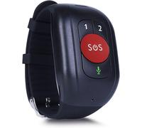 Checarzhn--No1-Sos Bracelet Pour Personnes Âgées Localisateur Montre Gps Tracker Sos Mobile Pour Personnes Âgées Grand-Père Enfants Âgés Alarme Personnelle Mobile Appels Vocaux,Rouge