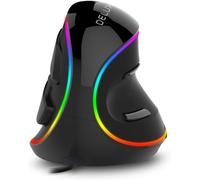 CHECARZHN--NO1-Souris Ergonomique Filaire, Souris Verticale Avec Rvb, Souris Optique Pour Droitier, 4000 Dpi, 6 Boutons Programmables, Repose-Poignet Amovible, Grande Main (M618Plus Rgb)
