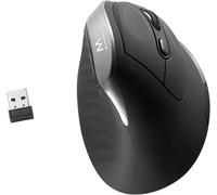 CHECARZHN--NO1-Souris Ergonomique Verticale Usb-A Sans Fil, 2.4Ghz, Avec Nano Récepteur, 800/1200/2400 Dpi Ajustables, 6 Contrôles, Pour Droitier, Pc, Ordinateur, Portable, Mac, Noir - Piles Incluses