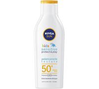 Checarzhn--No1-Sun Lait Solaire Kids Sensitive Protect & Play Fp 50+ 200 Ml, Crème Solaire Enfants Et Bébés À Partir De 6 Mois Et Haut, Crème Solaire 50+ Résistant À L'eau