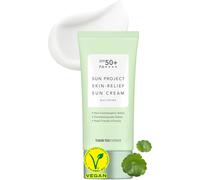 Checarzhn--No1-Sun Project Skin Relief Sun Cream Spf50+ Pa++++(50ml) - Crème Solaire Vi Non Comédogène Pour Peau Sensible, Crème Solaire Vi Coréenne, Centella Asiana Extraits