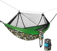 Checarzhn--No1-Sunbreeze Pro Hamac Double Ultraléger Avec Moustiquaire Et Sangles D'accroche Pour Arbre Capacité De Charge 200 Kg (3 M L X 2 M L) Respirant Et À Séchage Rapide Voyage En Plein Ai