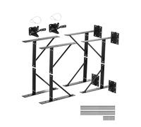 Checarzhn--No1-Support D'angle De Portail Anti-Affaissement En Fer, Kit Quincaillerie De Cadre Porte, 2 Ensembles, Avec Loquet Verrouillage, Corde De Verrouillage À Loquet, Pour Porte Hangar, Portails