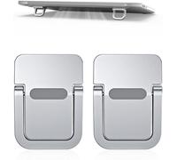 CHECARZHN--NO1-Support D'Ordinateur Portable 2 Pièces, Support Pliable, Support D'Ordinateur Autocollant, Ergonomique Et Invisible, Compatible Avec De Nombreux Ordinateurs Portables (Argent)
