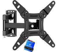 CHECARZHN--NO1-Support Mural Tv 13-43 Pouces - Fixation Murale Tv Peut Contenir Jusqu'À 20Kg, Accroche Television Mural Orientable (± 90°), Incline (+ 8°, -12°) Et Étend, Support Vesa Pour Tv Plat/In