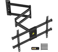 CHECARZHN--NO1-Support Mural Tv À Extra Longue Portée 820Mm, Support Tv Mural Pivotant Inclinable Et Orientable Pour Écrans 37-75 Pouces Jusqu'À 40Kg, Vesa 600X400Mm