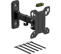CHECARZHN--NO1-Support Mural Tv Pour 13 À 27 Pouces, Bras Unique DInclinaison Et De Rotation, Formats Vesa 75X750 Mm À 100X100 Mm - Peut Soutenir Un Poids imum De 25 Kg