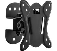CHECARZHN--NO1-Support Mural Universel Tv & Ècran De 13" À 27" Pouces (33Cm - 69Cm) - JusquÀ 20Kg & Vesa 100X100Mm - Inclinable + Pivotant - Distance Au Mur 75Mm Seulement