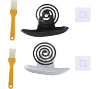 CHECARZHN--NO1-Support Spirale Anti Moustique 2 Pièces Porte Spirale Anti Moustique Avec 2 s Et 2 Crochets Support De Bo e Anti-Moustique Pour La Maison, L'Extérieur, Le Camping, Montage Mural