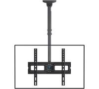 CHECARZHN--NO1-Support Tv Plafond - Support De Télév ur Inclinable Et Pivotant Ajustable Pour LÉcran De 26 À 65 Pouces - Support De Toiture Full-Motion Supporte 50 Kg Avec Vesa 400 X 400Mm