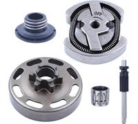 CHECARZHN--NO1-Tambour D'Embrayage (3/8"" 6 Dents) Kit Pour Husqvarna 435 135 137 140 E-Seris Tronçonneuse Replacement Part 578257101 5778745-01,Avec Roulement À Aiguilles Engrenage À Vis Sans Fin