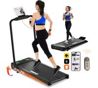 Checarzhn--No1-Tapis De Marche Inclinable, 2-En-1 Tapis De Course Pliable, Walking Pad Électrique Pour La Maison Et Le Bureau, Télécommande Et App, Avec Affichage Led, 2.5 Moteur