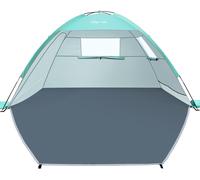 Checarzhn--No1-Tente De Plage Accessoire Avec 2 Portes Zippées, Protection Uv Upf50+, Protection Contre Le Vent, Petite Taille Une Fois Repliée, Pour 2 À 3 Personnes