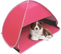 CHECARZHN--NO1-Tente De Plage Pop-Up - 1 Lot De Mini Pare-Soleil De Plage - Tente D'Abri Solaire Anti-Uv Coupe-Vent Pour Camping En Famille - Pique-Nique - Banc De Pêche - Rose Rouge
