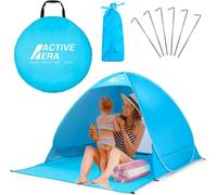 Checarzhn--No1-Tente De Plage Pop Up Déployable, Protection Solaire Uv Upf 50+, Abri De Plage Anti Uv 2-3 Personnes, Avec Sac De Transport Et Piquets - Bleu