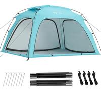 Checarzhn--No1-Tente De Plage Pour 3-4 Personnes¿Tente Anti Uv, Protection Upf 50+¿Portable Abris De Plage Pour Plage, Parc, Camping Et Pêche