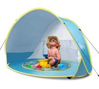 Checarzhn--No1-Tente De Plage Pour Bébé Avec Protection Uv Upf 50+ Sun Shade Sh Er Pour Bébé 0-3 Ans