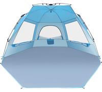 Checarzhn--No1-Tente De Plage Quick Up Tente De Plage Automatique Protection Uv 50+ Protection Contre Le Vent Avec Système Quick Up Petite Taille Repliée Pour 4 À 5 Personnes