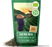 Checarzhn--No1-Thé Vert Sencha Japonais Bio - Upper Grade - De 200g. Bio, Naturel Et Pur, Thé Vert En Vrac De Première Récolte Cultivée Au Japon. Organic Japanese Sencha Green Tea.