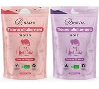 Checarzhn--No1-Tisane Allaitement Bio Cure 30 Jours Matin & Soir 180g Infusion Bio Lactation, Digestion, Bien-Être & Coliques Certifiée Ecocert Fr-01 Conditionnée En France