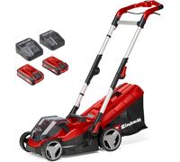 CHECARZHN--NO1-Tondeuse À Gazon Sans Fil Rasarro 36/34 Kit Power X-Change (36V, Largeur Coupe 34Cm, Surfaces JusquÀ 300M², Bac Collecteur 30L, Hauteur Coupe 25-65 Mm, Avec 2 Batteries 3,0 Ah Et 2 Cha