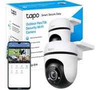 CHECARZHN--NO1-Tp-Link C500 Caméra De Sécurité Wi-Fi 1080P Full Hd Pour L'Extérieur, Détection De Mouvement À 360°, Stockage De Cartes Cloud Et Sd, Fonctionne Avec Alexa Et Google Home ( C500) Blanc