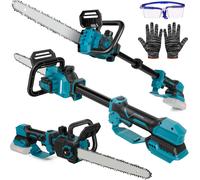 CHECARZHN--NO1-Tronçonneuse Électrique De 30,5 Cm Avec Tige Télescopique De 30,5 Cm, Compatible Avec Makita 18 V, Moteur Sans , Huile Automatique De La Chaîne, Pour Bois De Jardin, Sécateur, Élagueur