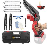 CHECARZHN--NO1-Tronçonneuse Sans Fil Compatible Avec Makita 18V Batteries, Gisam 6 Pouces Mini Tronçonneuse Avec Lubrificateur Automatique, Tronconneuse Coupe Branche Electrique Pour Jardinage (0-San