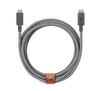 CHECARZHN--NO1-Type-C B Câble Pro - 240W Usb-C À Usb-C 2,4M Câble De Charge Ultra Robuste Compatible Avec Iphone 16, 16 Pro , Macbook Pro 14""/16"" M2, Air 15"" M2, Ipad Pro (Zebra)