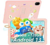 CHECARZHN--NO1-U10Kid Tablette Enfants 10.1 Pouces Android 13, Tablette Tactiles Quad Core 9 Go +128 Go/Tf 1To, Kids Space, Widevine L1, Gps, 8Mp+5Mp, Matériau En Silicone Alimentaire