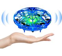 Checarzhn--No1-Ufo Mini Drone Pour Enfants Jouet Main Capteur Quadcopter Infrarouge Induction Volant Cadeaux Pour Garçons Filles Intérieur Extérieur Avions Pour Débutants, Contrôle Gestuel, Bleu-Kizmy
