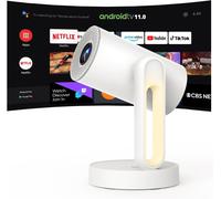 CHECARZHN--NO1-Videoprojecteur Android Tv 11.0 & Netflix Certifié/Dolby, Starfish Projecteur Portable Auto Keystone Wifi Bluetooth Fhd 1080P, Rotatif 140°, Veilleuse Tactile/300Ansi Rétroprojecteur H