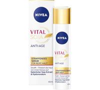 Checarzhn--No1-Vital Soja Sérum Anti-Âge Pour Peaux Matures (40 Ml), Hydratant À L'extrait De Soja Naturel, Sérum Raffermissant À L'acide Hyaluronique