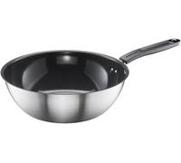 Checarzhn--No1-Wok Functional Form, 28cm, Noir/Argent