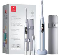 Checarzhn--No1-X Pro Digital À Dents Électrique Avec 4 Têtes De À Dents Et Étui De Voyage, Écran Tactile, 3 Modes Et Suivi En Temps Réel De 8 Zones, Autonomie 30 Jours, Minuteur & App, Argenté