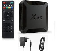 CHECARZHN--NO1-X96,Q 1 Go De Ram Et 8 Go De Rom Box Android Tv Box Media Player Haute Qualité (Android 11.0) Avec Telecommande Et Cable Hdmi, Lecteur Multimédia Boite Tv 4K
