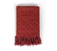 Cheche foulard coton ethnic eventail rouge et noir Taille unique