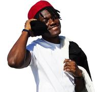 Chechia Kufi Rouge - Chapeau Musulman Homme,Bonnet Docker, tunisienne Authentique en Laine, Traditionnel Fait à la Main (FR/ES, Numérique, 58, Rouge)