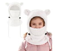 CheChury Cagoule Hiver Enfant Thermique Bonnet Polaire Écharpe Fille Garçon | Bonnet Chaud Hiver Cache Oreilles Chapeau Cache Cou Enfant Doux Balaclava Coupe Vent Réglable pour 3-10 Ans