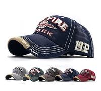 CheChury Casquette de Baseball Vintage Sport Denim Casquette Réglable Unisexe Jeans Chapeau Hip Hop Distressed Trucker Hat
